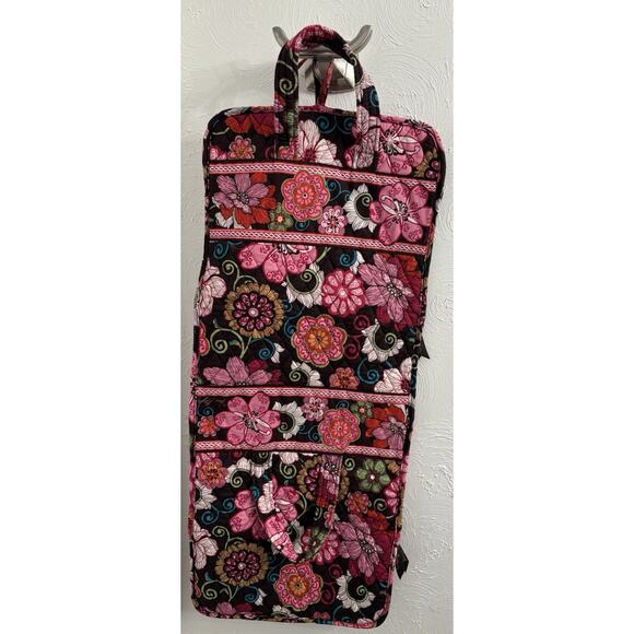 Vera Bradley Quilted Mod Floral Hanging Cosmetic Toiletry Organizer Travel Bag - Picture 8 of 10